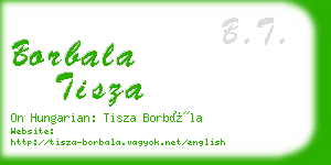 borbala tisza business card